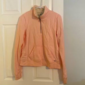 Hollister small pink half-zip sweater